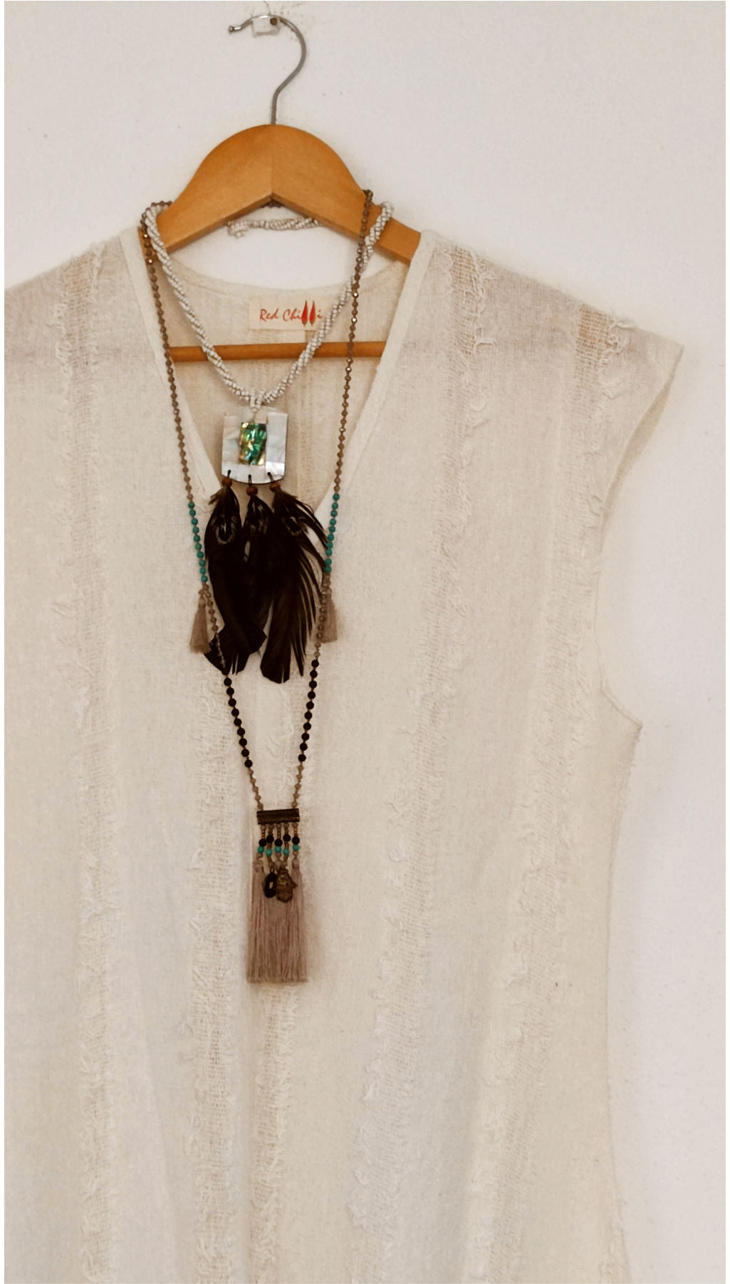 Vestido Largo Textura Cotton Dune