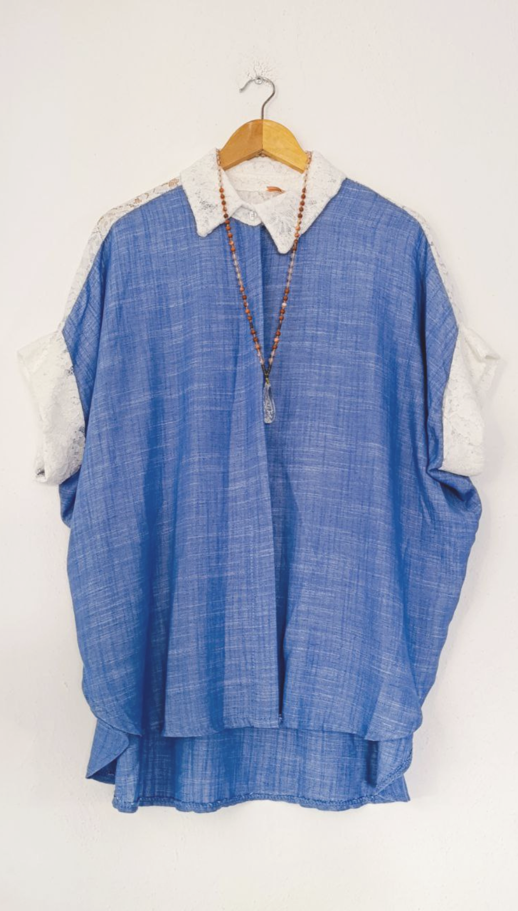 Camisa Over Blonda