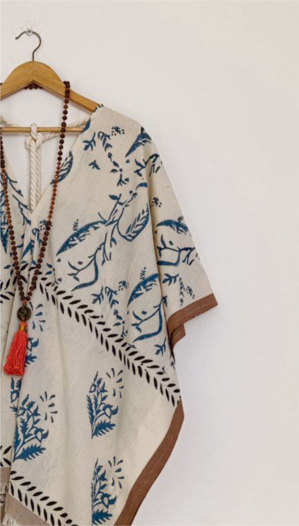 Túnica Lotus Flor Azul Maria Free