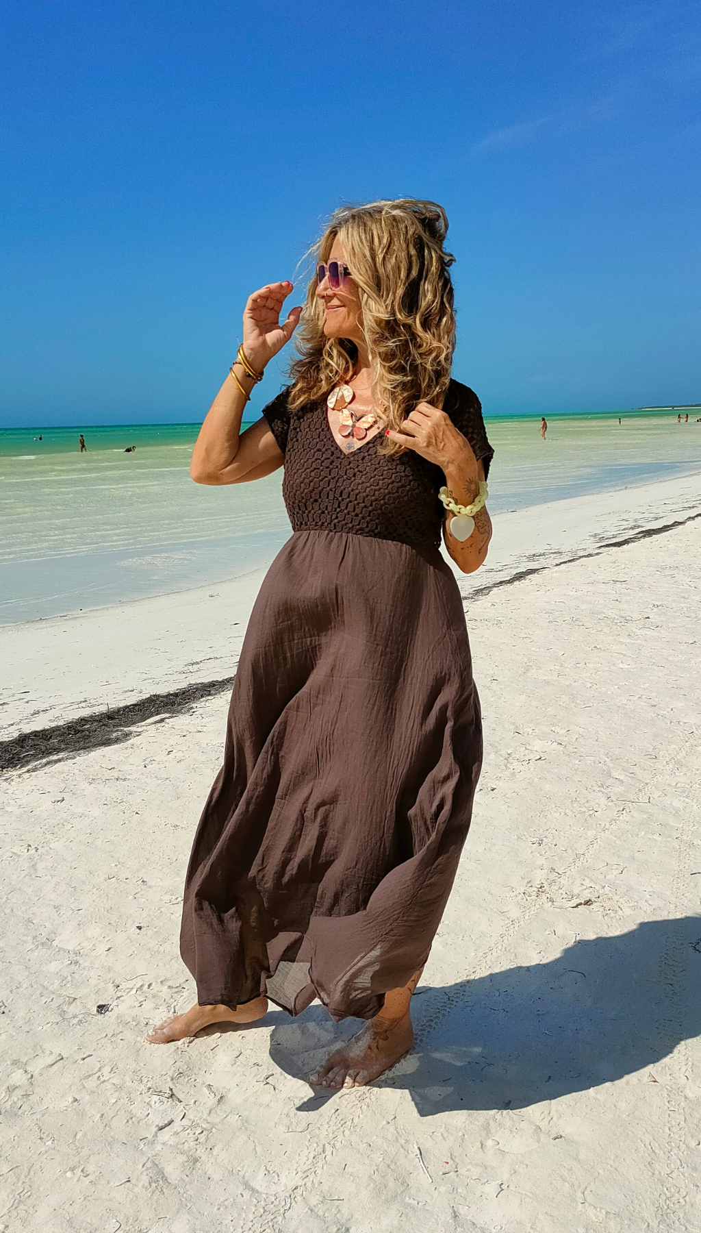 Vestido Largo Crochet