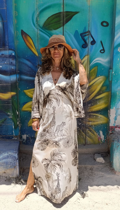 Vestido Manga Japonesa Jungle
