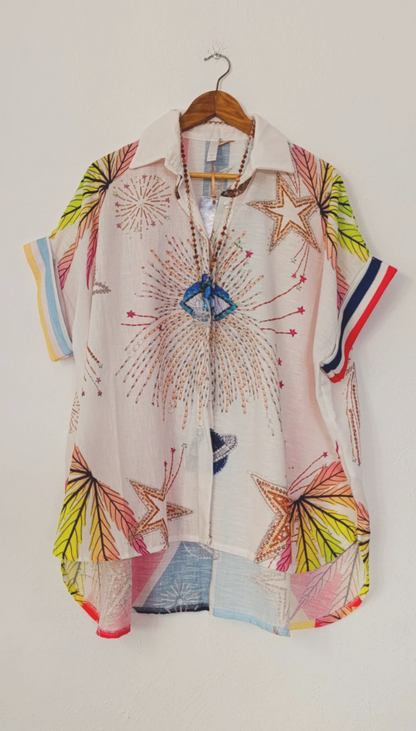 Blusa Oversize Ojo