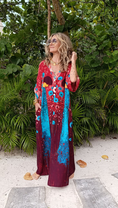 Vestido Maxi Klimt