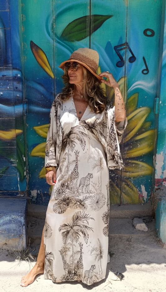 Vestido Manga Japonesa Jungle