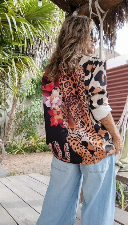 Blazer Estampado Animal Print