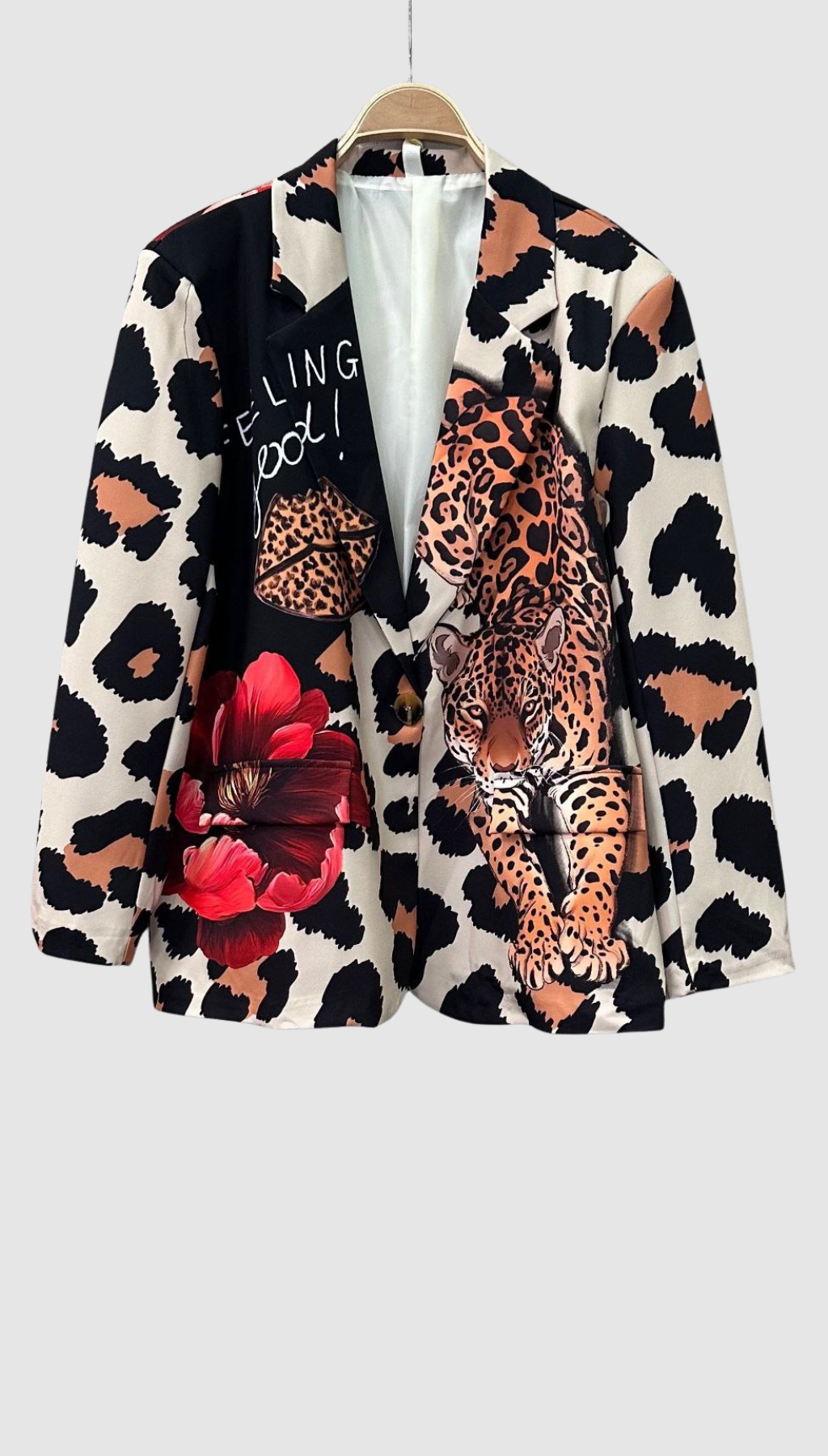 Blazer Estampado Animal Print