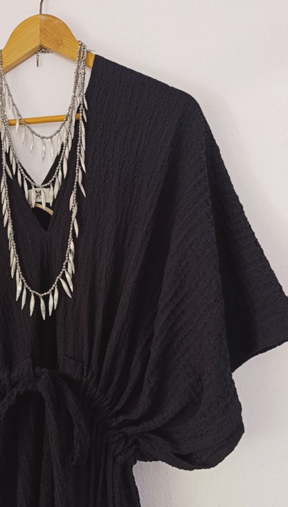 Vestido Mariposa Corrugado