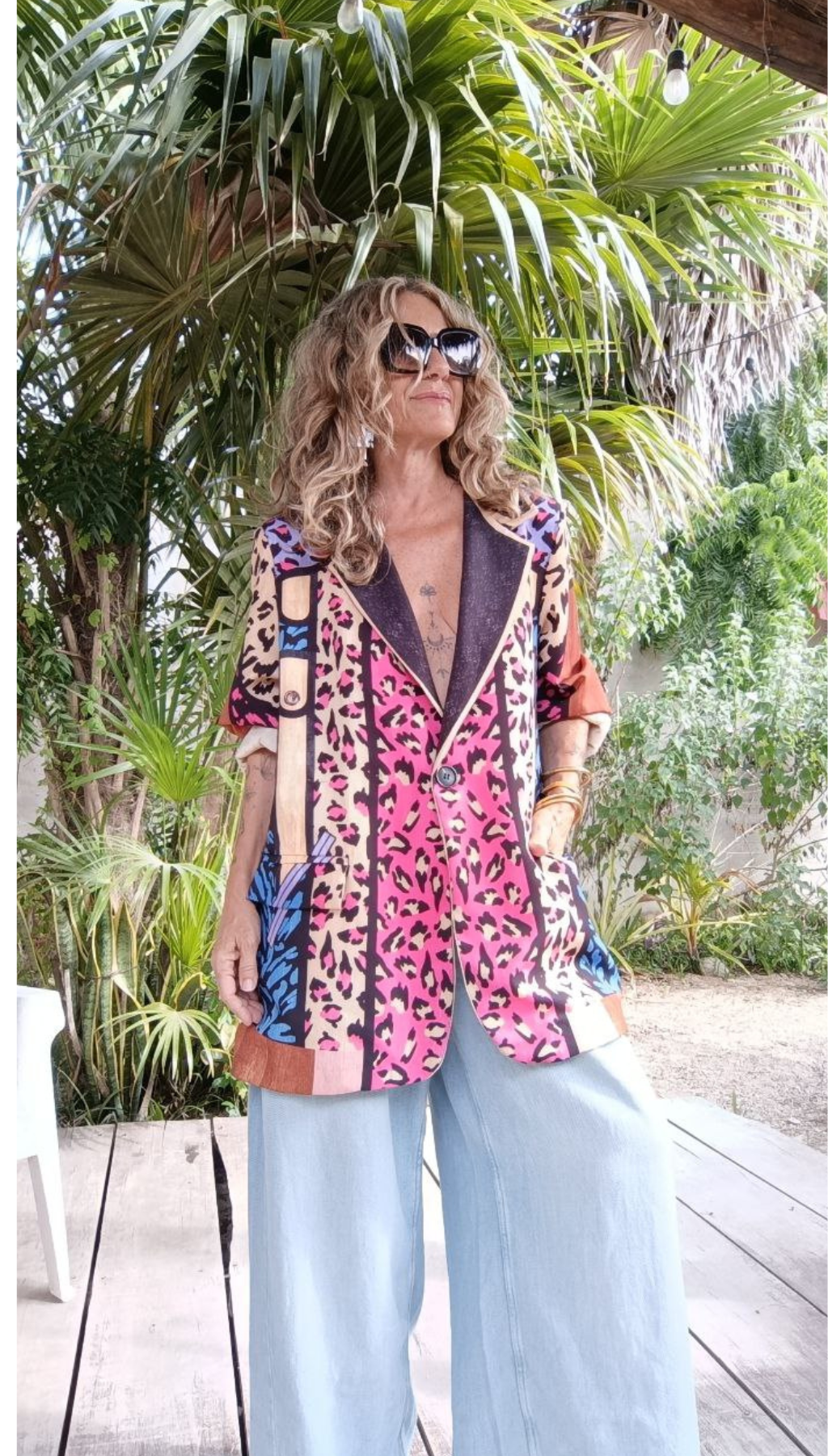 Blazer Estampado Animal Print