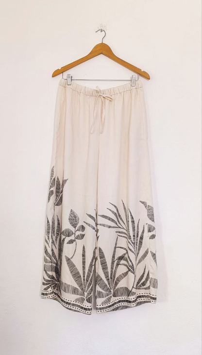 Pantalón Amplio Palmeras