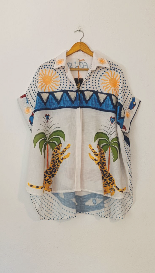 Blusa Over Palmera