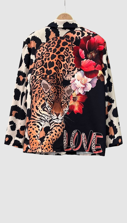 Blazer Estampado Animal Print