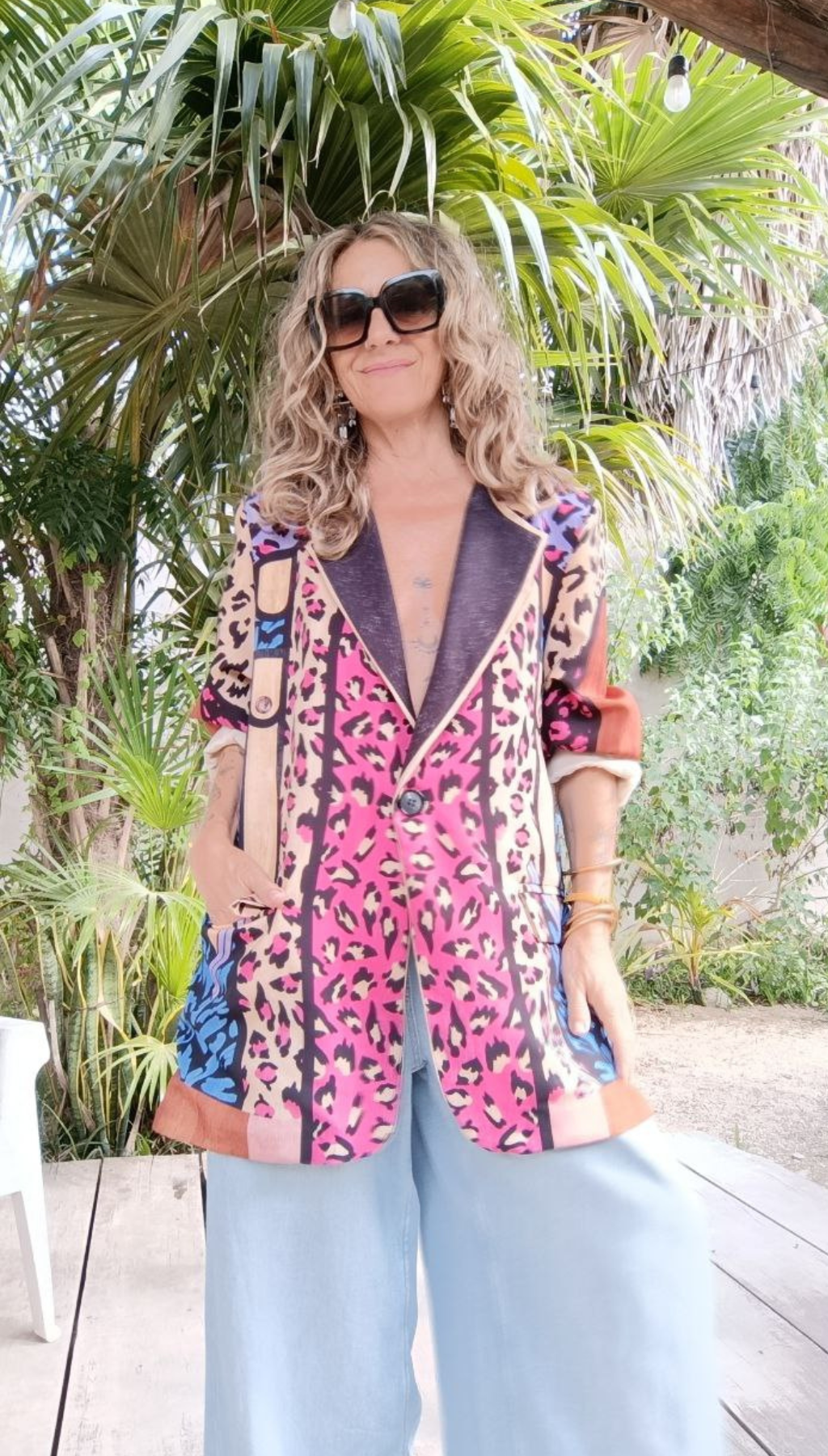 Blazer Estampado Animal Print