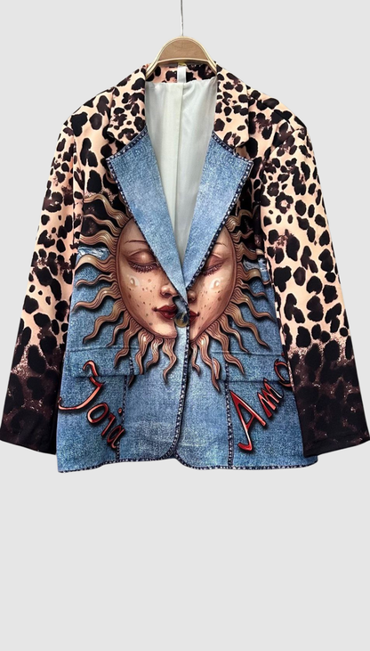 Blazer Estampado Animal Print