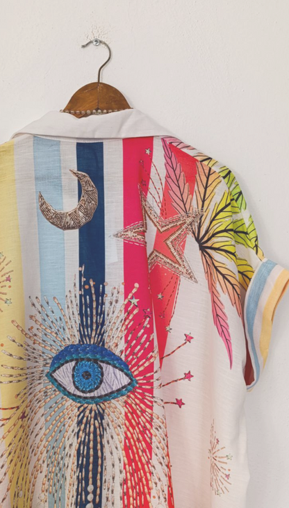 Blusa Oversize Ojo
