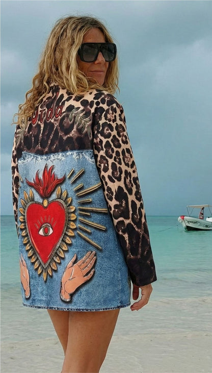 Blazer Estampado Animal Print