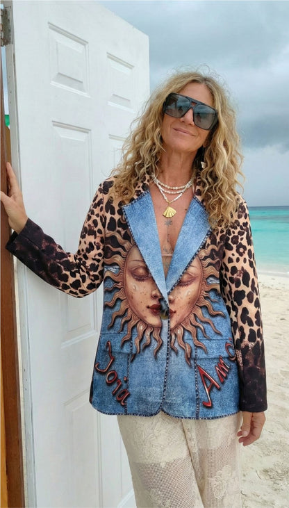 Blazer Estampado Animal Print