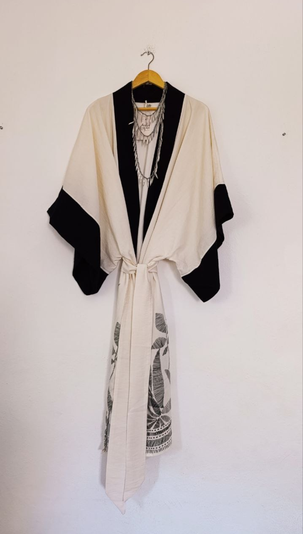 Kimono Largo Japonés Palmeras