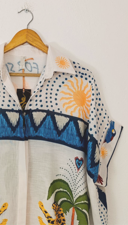 Blusa Over Palmera