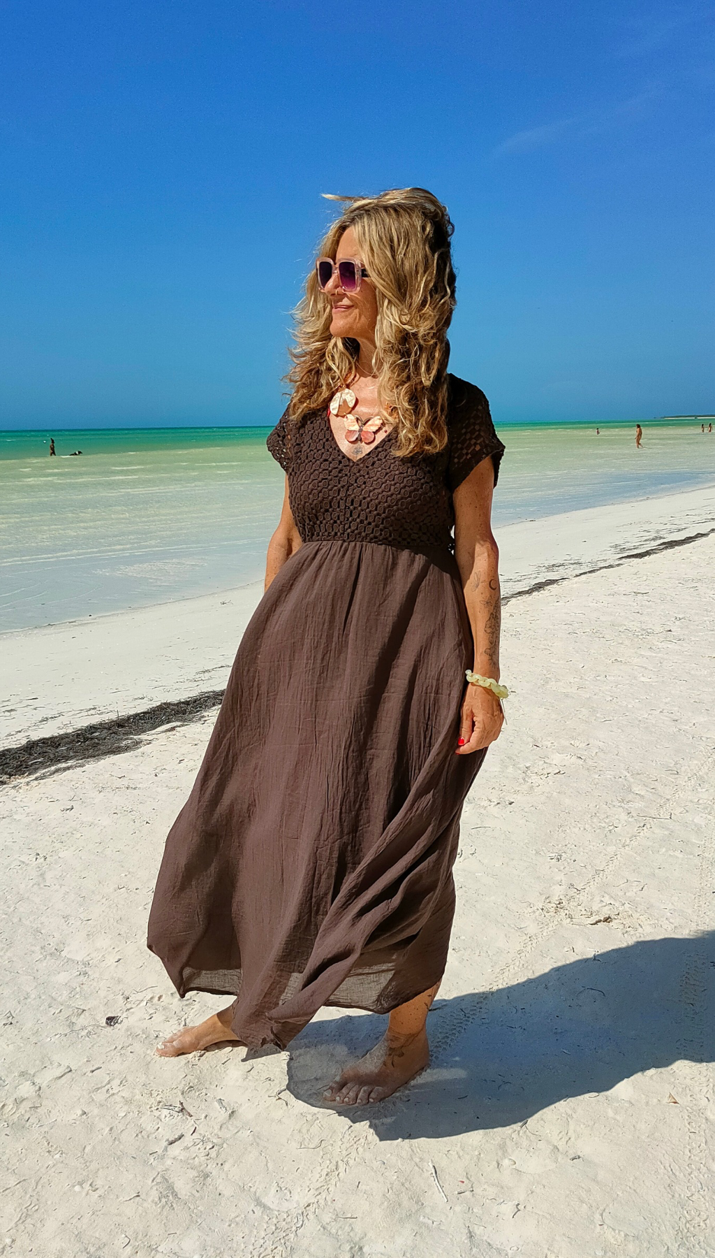 Vestido Largo Crochet