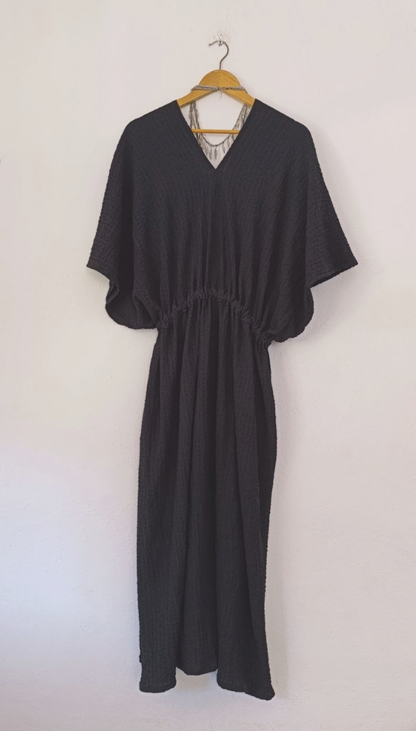 Vestido Mariposa Corrugado
