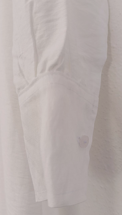 Vestido Camisero Over Manga Larga Bolsillo