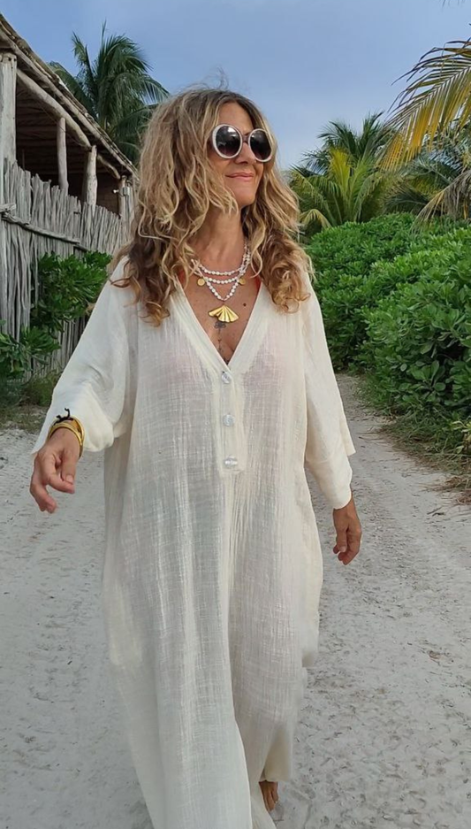 Maxi Vestido Slub Klint