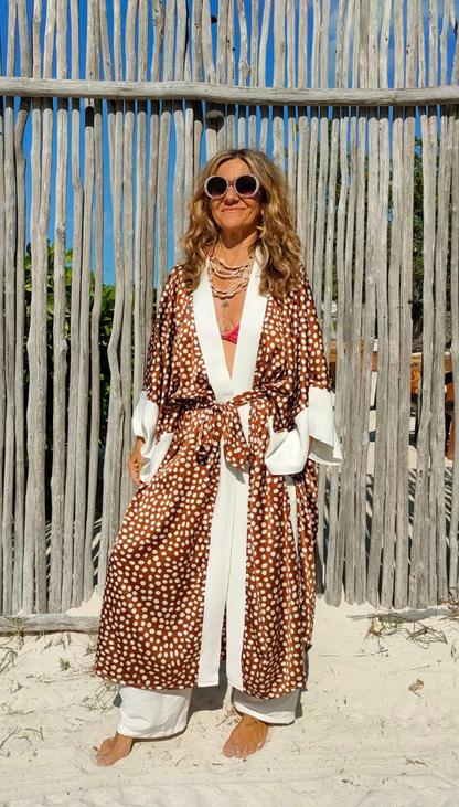Kimono Goa Japonés Flor