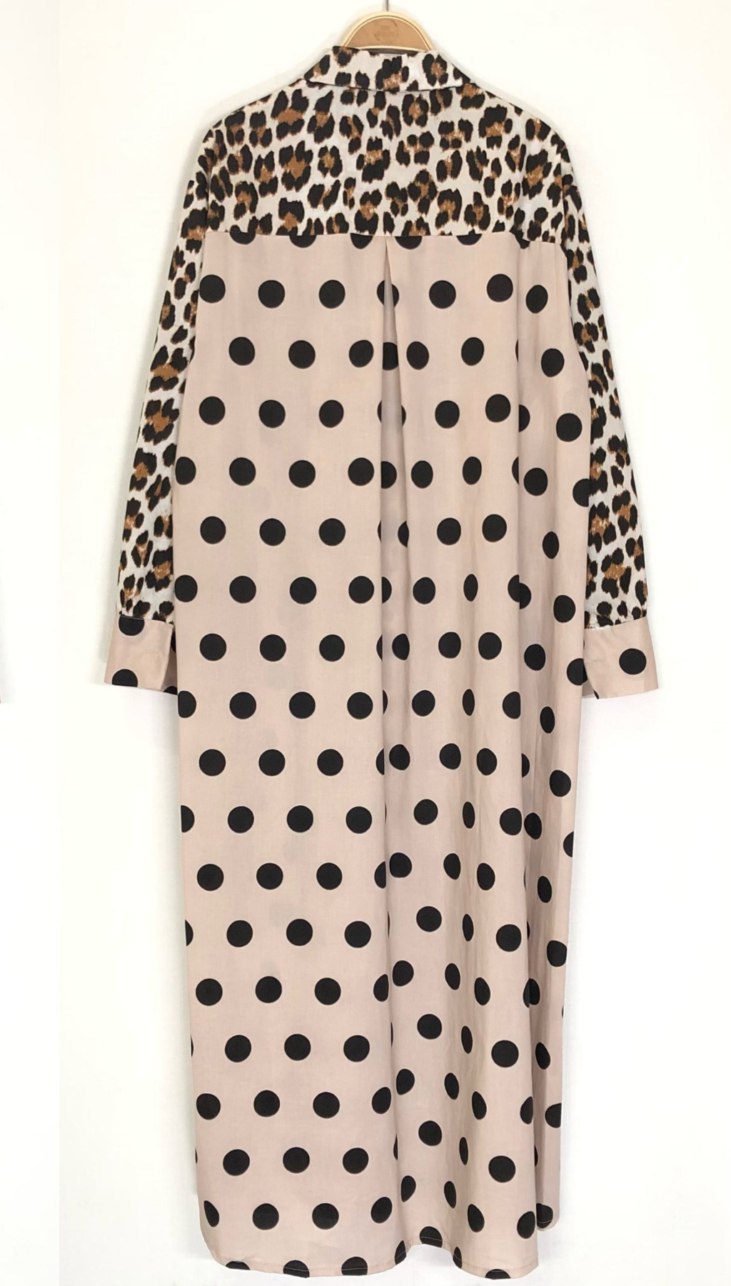 Camisero Largo Lunar Print