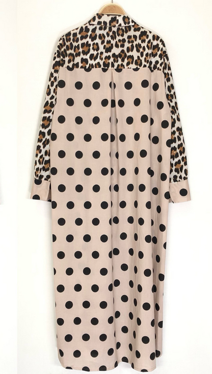 Camisero Largo Lunar Print