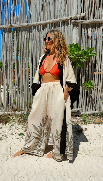 Pantalón Amplio Palmeras