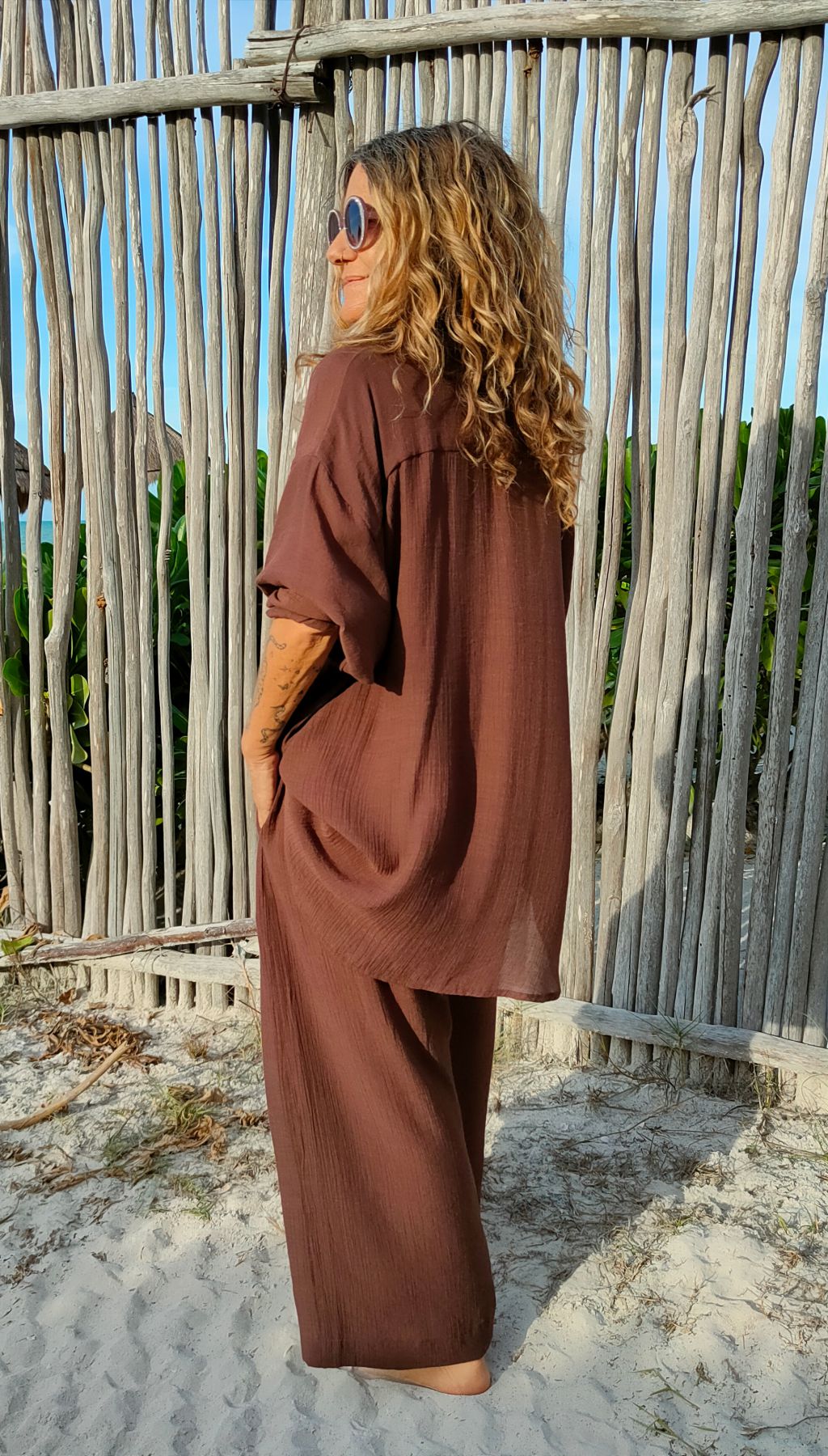 Camisa manga larga Nusa Choco