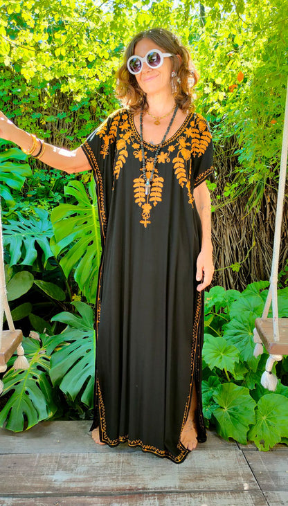 Túnica Maxi Bordada
