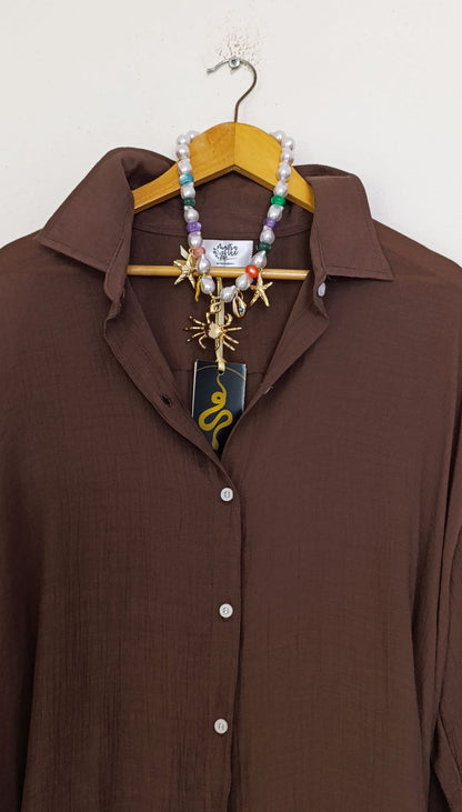 Camisa manga larga Nusa Choco