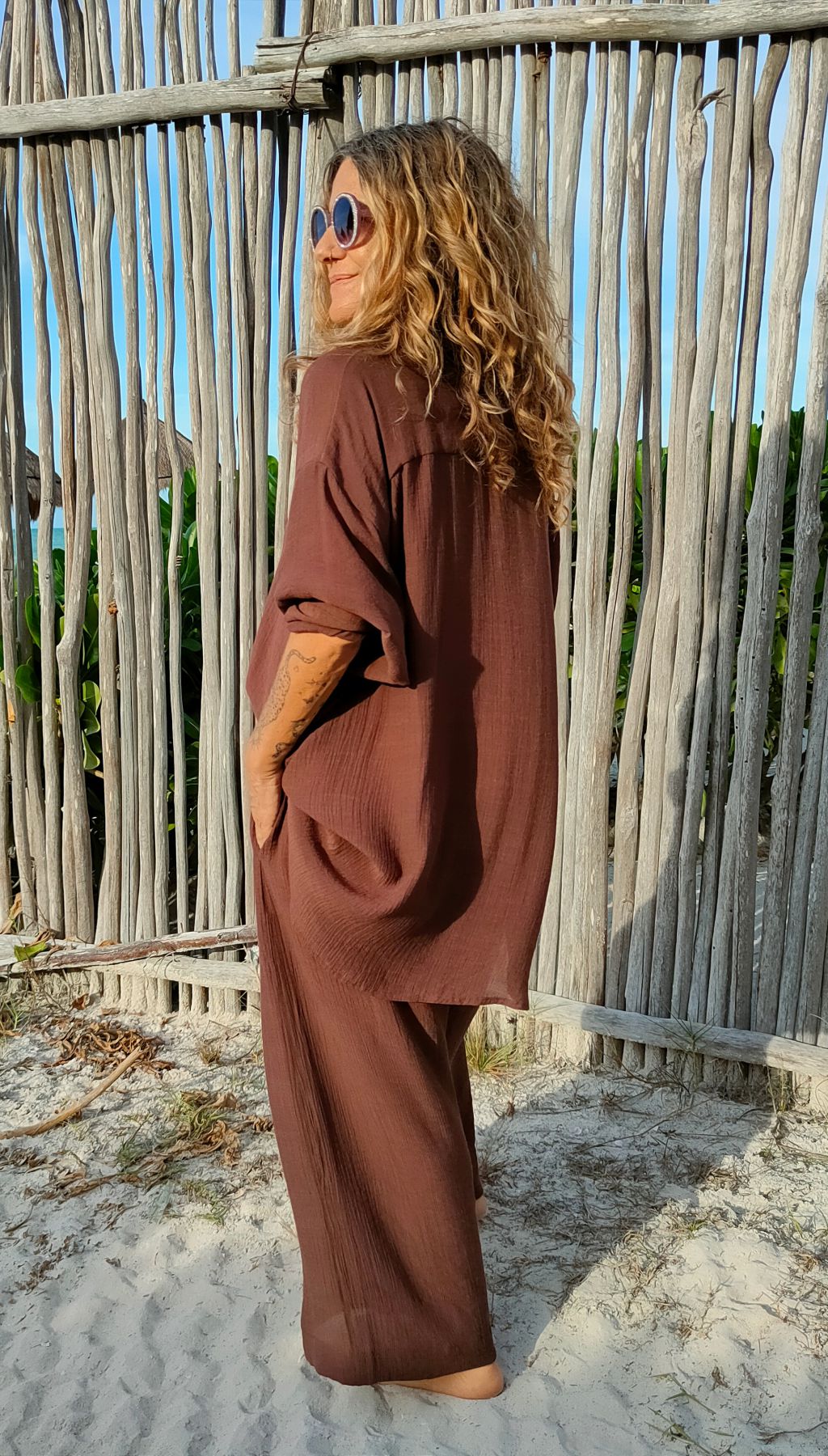 Camisa manga larga Nusa Choco